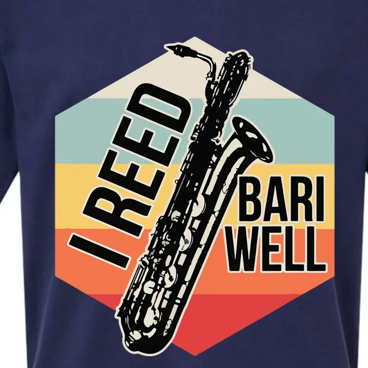 Reed Bari Well Baritone Sax Saxophone Player Musician Gift Sueded Cloud Jersey T-Shirt