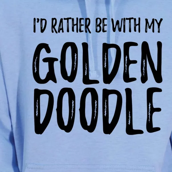 Rather Be With My Goldendoodle Funny Dog Mom Gift Unisex Surf Hoodie