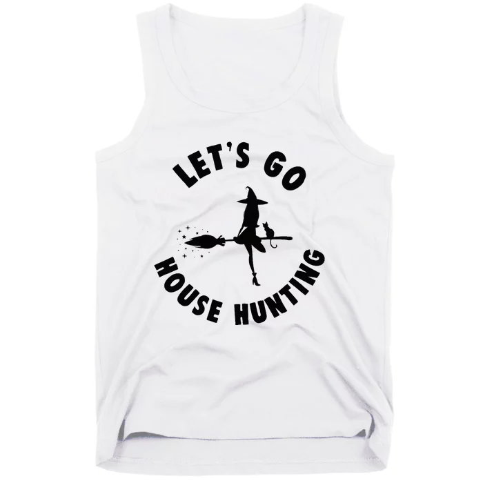 Realtor Beautiful Witch Halloween Lets Go House Hunting Tank Top