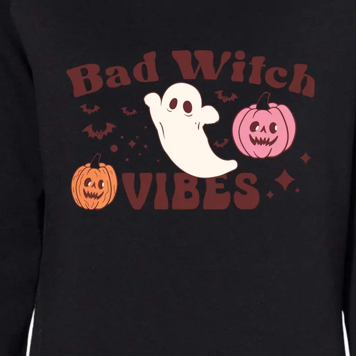 Retro Bad Witch Vibes Halloween Costume Funny Spooky Season Gift Womens California Wash Sweatshirt