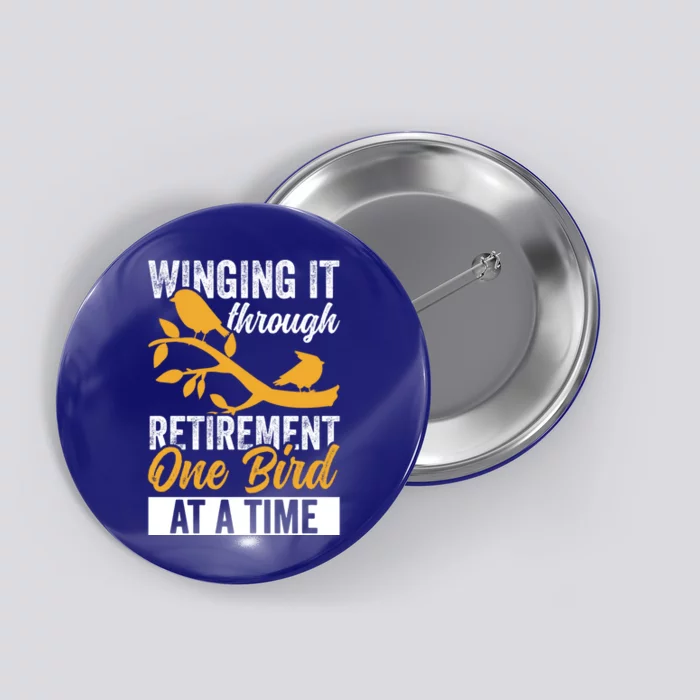 Retiret Bird Watching Birder Birding Gift Button