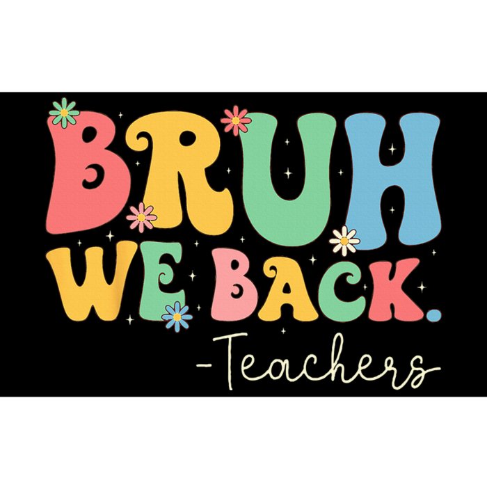 Retro Bruh We Back Teachers First Day Of School Gifts Bumper Sticker