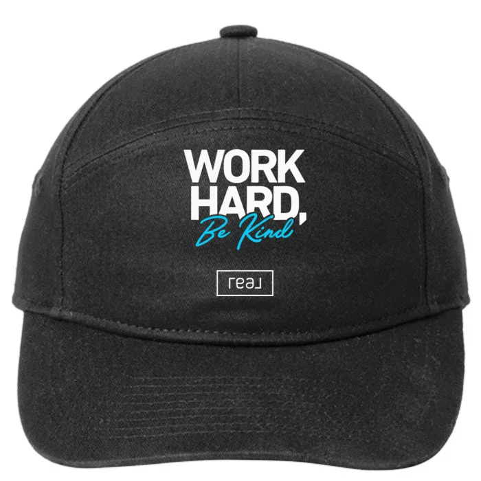 Real Broker Work Hard Be Kind Core Value 7-Panel Snapback Hat