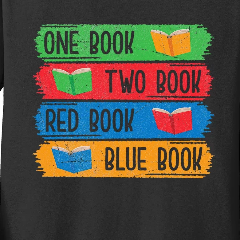 Reading Book Worm Bibliophiles Nerds Librarians Kids Long Sleeve Shirt