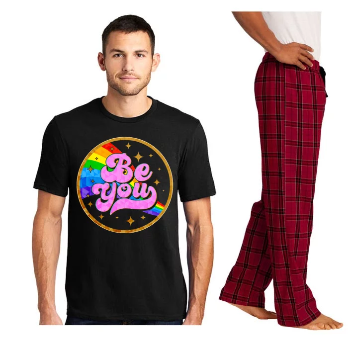 Retro Be You Rainbow Emblem Pajama Set