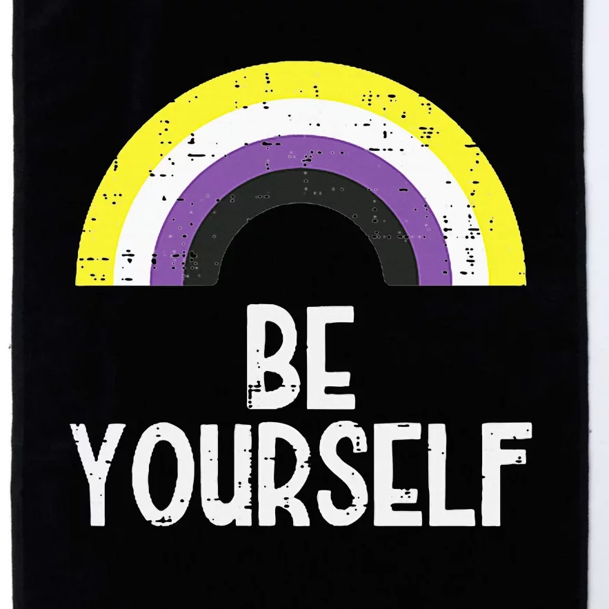 Rainbow Be Yourself Non Binary Nb Pride Flag Lgbt Platinum Collection Golf Towel