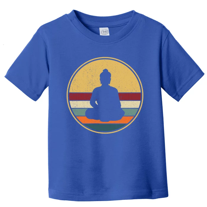 Retro Buddha Zen Vintage Buddhism Buddhist Funny Gift Toddler T-Shirt