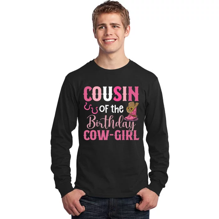 Rodeo Cow 1st Cousin Of The Birthday Cow Tall Long Sleeve T-Shirt