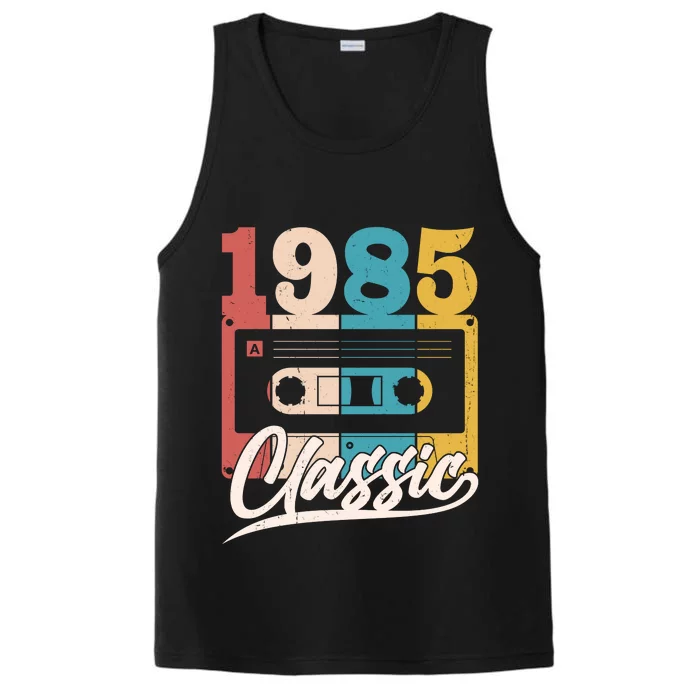 Retro Classic 1985 Birthday Cassette Tape Performance Tank