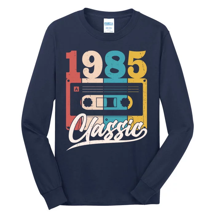 Retro Classic 1985 Birthday Cassette Tape Tall Long Sleeve T-Shirt