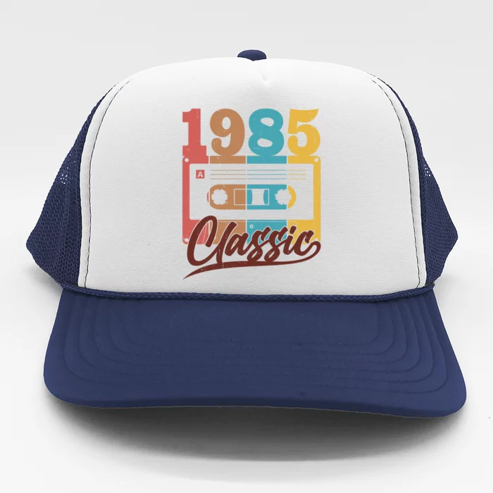 Retro Classic 1985 Birthday Cassette Tape Trucker Hat