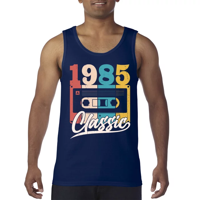 Retro Classic 1985 Birthday Cassette Tape Tank Top