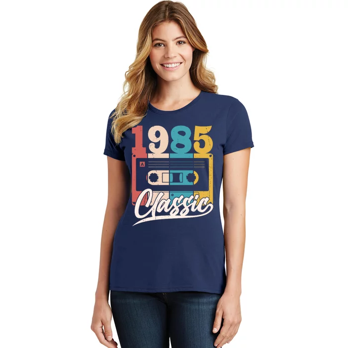 Retro Classic 1985 Birthday Cassette Tape Women's T-Shirt