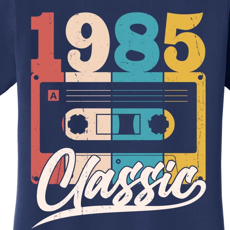 Retro Classic 1985 Birthday Cassette Tape Women's T-Shirt