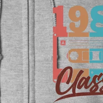 Retro Classic 1985 Birthday Cassette Tape Full Zip Hoodie