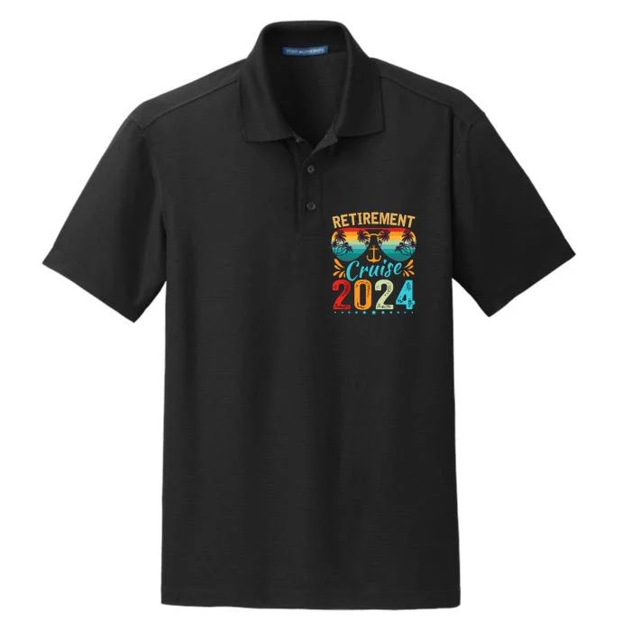 Retirement Cruise 2024 Retired Cruising Trip Vacation Dry Zone Grid Performance Polo