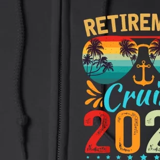 Retirement Cruise 2024 Retired Cruising Trip Vacation Full Zip Hoodie