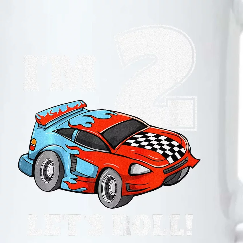 Race Car 2nd Birthday Boy 2 Two Racing Car Driver Black Color Changing Mug