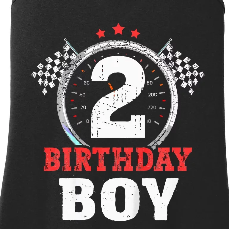 Race Car 2nd Birthday Party Supplies Ladies Essential Tank