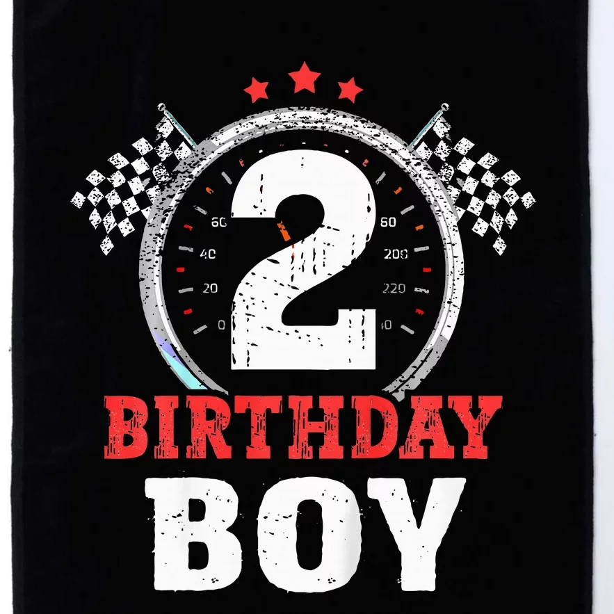 Race Car 2nd Birthday Party Supplies Platinum Collection Golf Towel