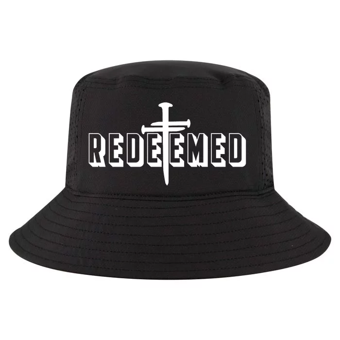 Redeemed Collection 3 Nails Cross Jesus Christ Christian Catholic Cool Comfort Performance Bucket Hat