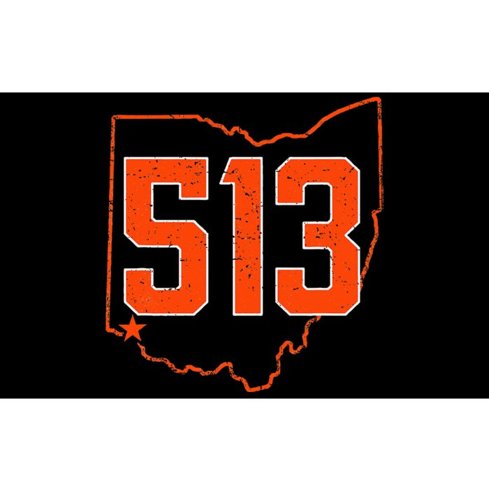 Retro Cincinnati 513 Area Code Ohio Bumper Sticker