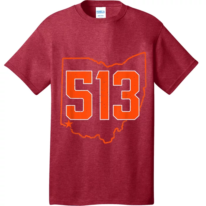 Retro Cincinnati 513 Area Code Ohio Vintage T-Shirt