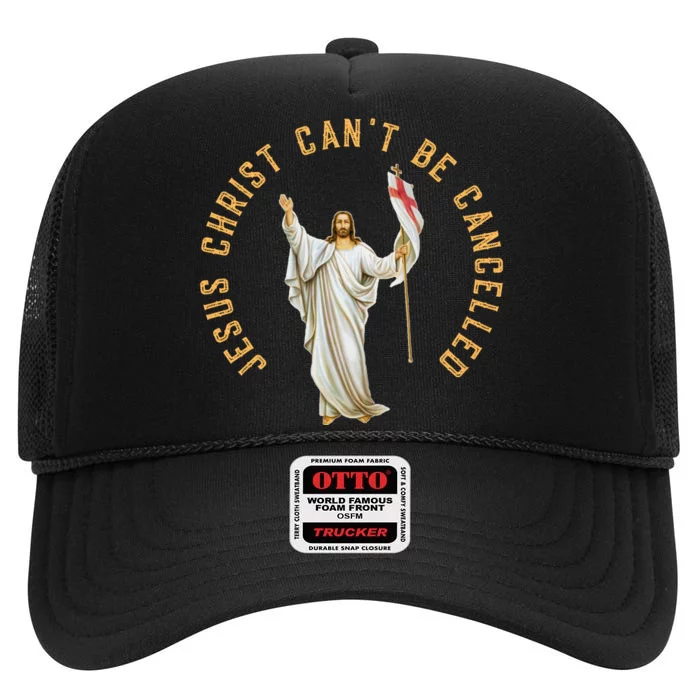 Roman Catholic Anti Cancel Culture High Crown Mesh Trucker Hat