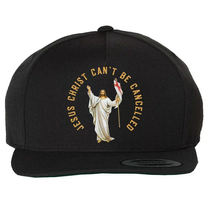 Roman Catholic Anti Cancel Culture Wool Snapback Cap