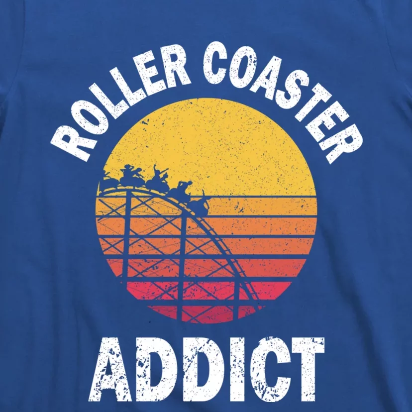 Roller Coaster Addict Funny Amuset Park Team Outfit Gift T-Shirt