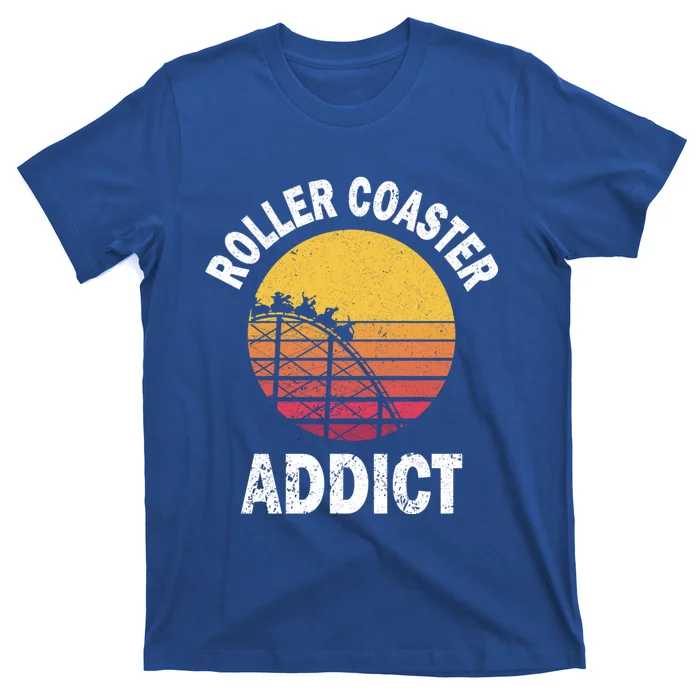 Roller Coaster Addict Funny Amuset Park Team Outfit Gift T-Shirt