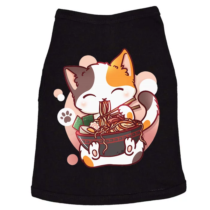 Ramen Cat Anime Kawaii Neko Japanese Doggie Tank