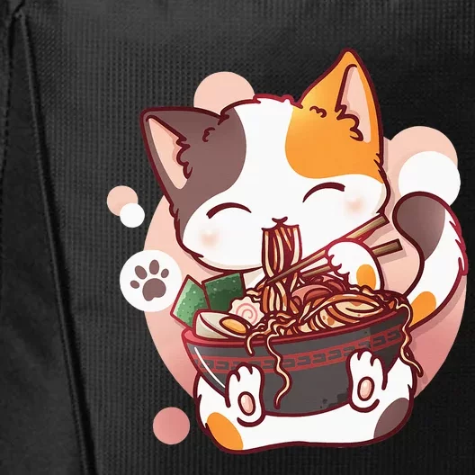 Ramen Cat Anime Kawaii Neko Japanese City Backpack