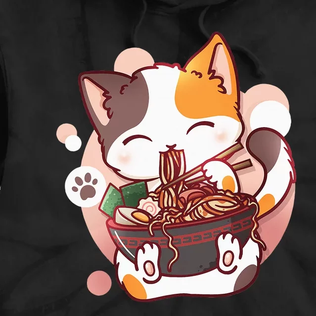 Ramen Cat Anime Kawaii Neko Japanese Tie Dye Hoodie