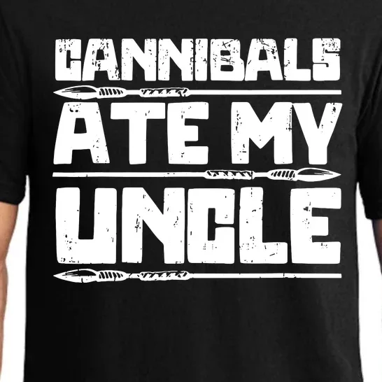 Retro Cannibals Ate My Uncle Joe Biden Satire Trump 2024 Pajama Set