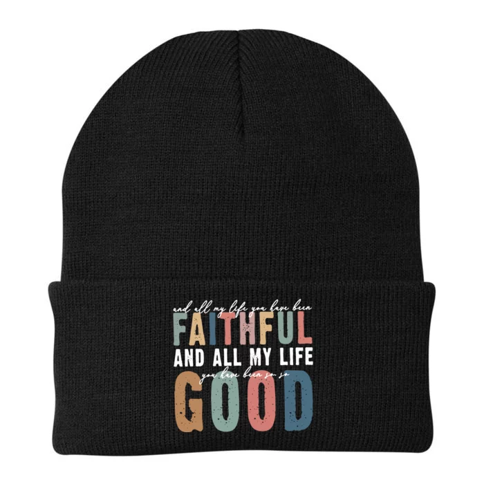 Retro Comfort All My Life You Have Been Faithful Knit Cap Winter Beanie