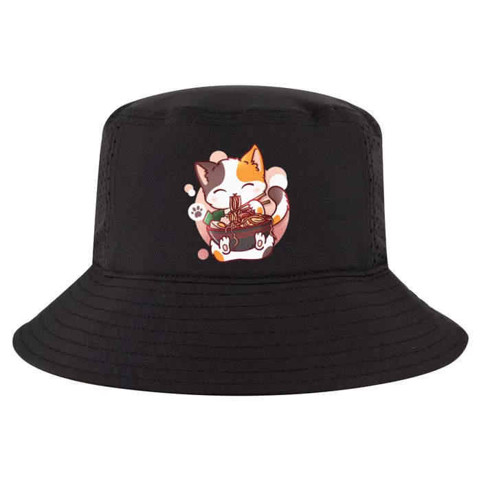 Ramen Cat Anime Kawaii Neko Japanese Cool Comfort Performance Bucket Hat