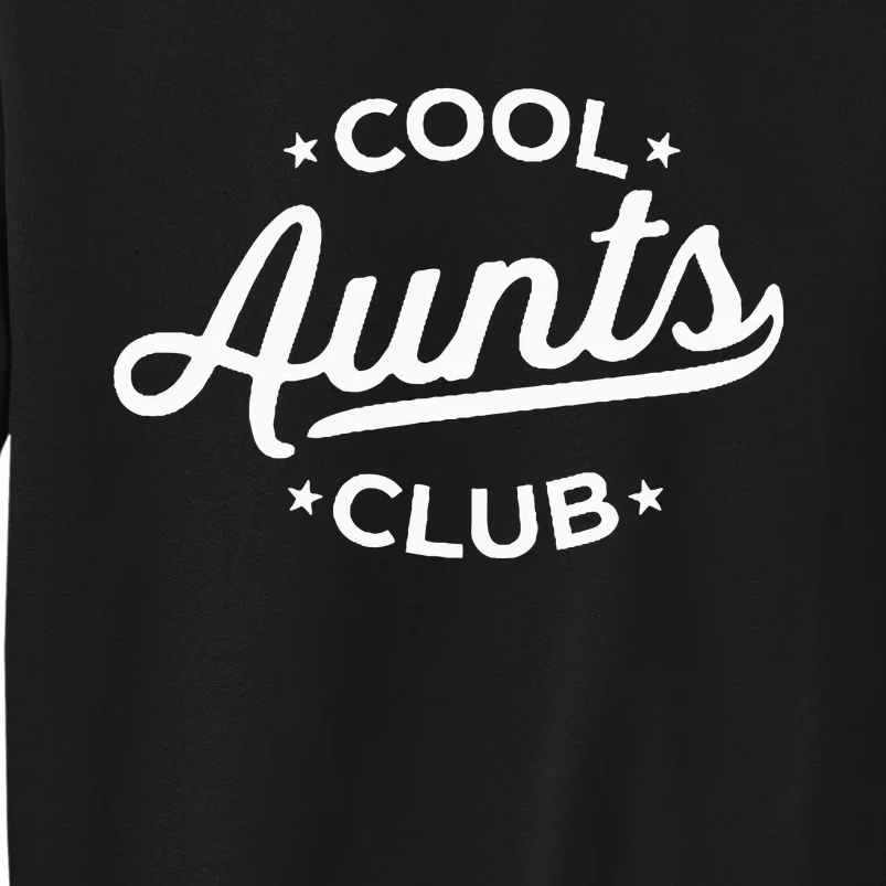 Retro Cool Aunts Club Best Auntie Ever Funny Aunt Pocket Sweatshirt