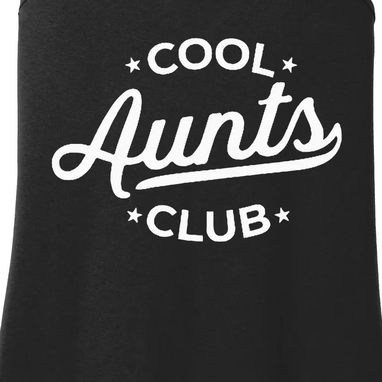 Retro Cool Aunts Club Best Auntie Ever Funny Aunt Pocket Ladies Essential Tank