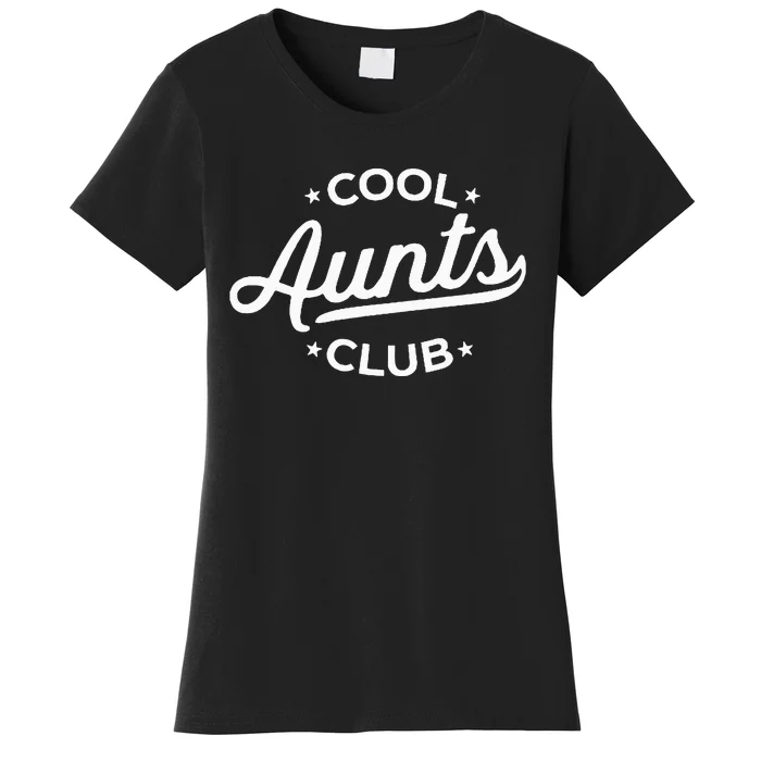 Retro Cool Aunts Club Best Auntie Ever Funny Aunt Pocket Women's T-Shirt