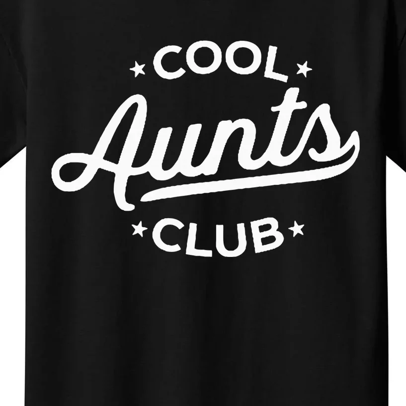 Retro Cool Aunts Club Best Auntie Ever Funny Aunt Pocket Kids T-Shirt