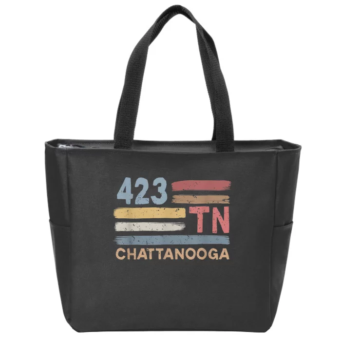 Retro Chattanooga Area Code 423 Residents State Tennessee Zip Tote Bag