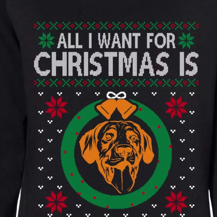 Retrievers Christmas All I Want For Christmas Is Retrievers Gift Womens California Wash Sweatshirt