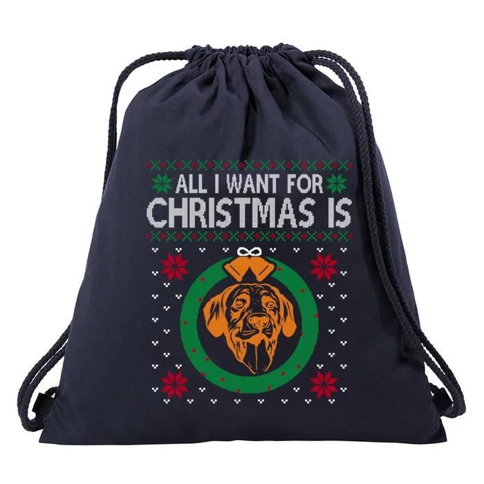 Retrievers Christmas All I Want For Christmas Is Retrievers Gift Drawstring Bag