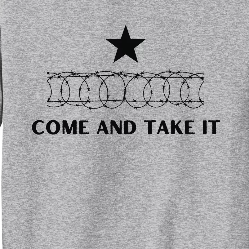 Republican Come And Take It Barbed Wire Patriotic Tall Sweatshirt