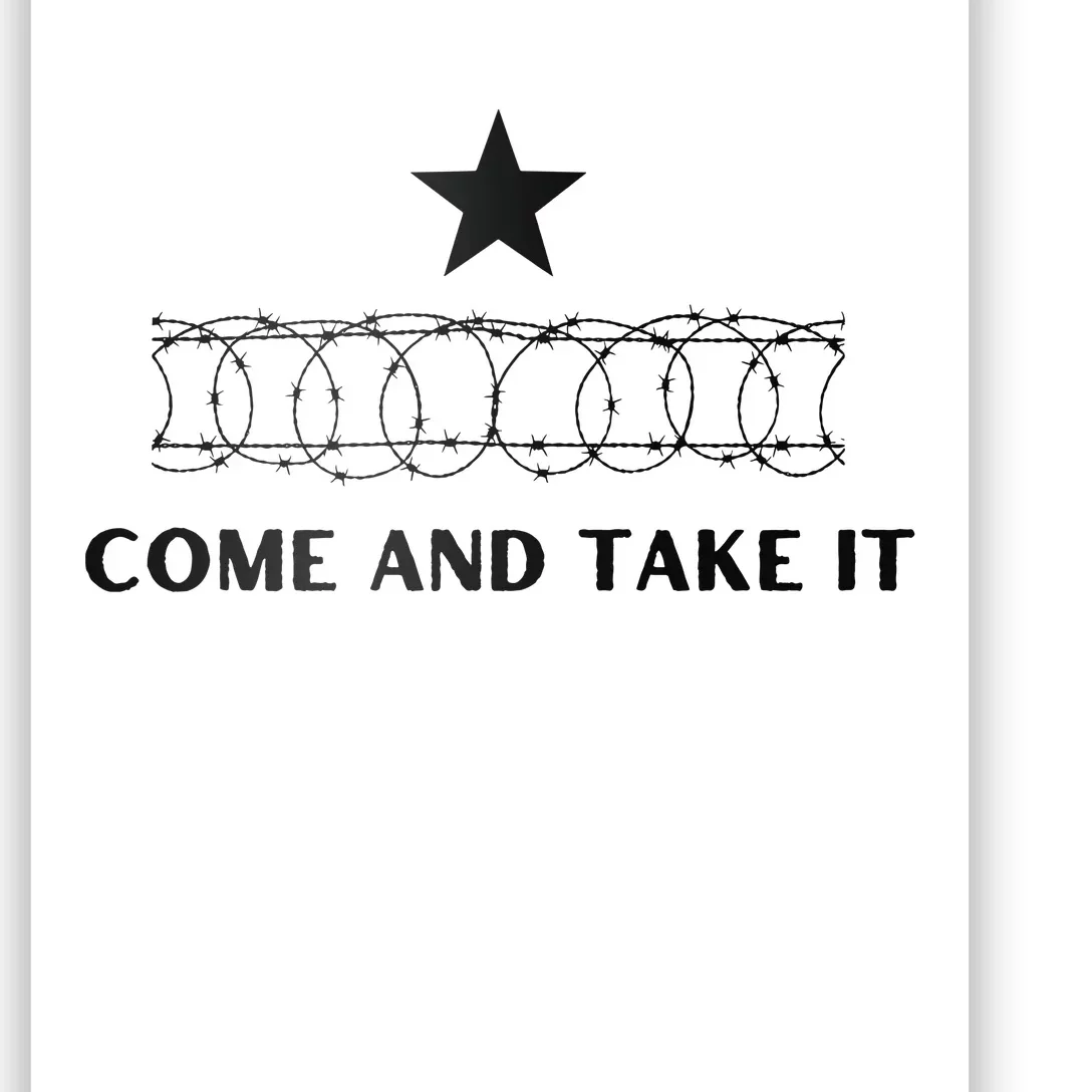 Republican Come And Take It Barbed Wire Patriotic Poster