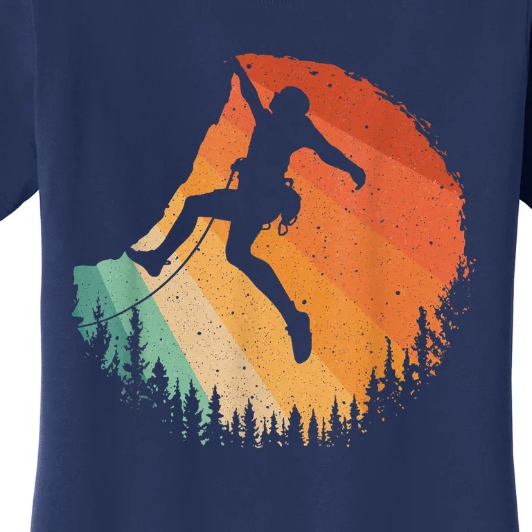 Rock Climbing Art Mountain Climber Bouldering Women's T-Shirt