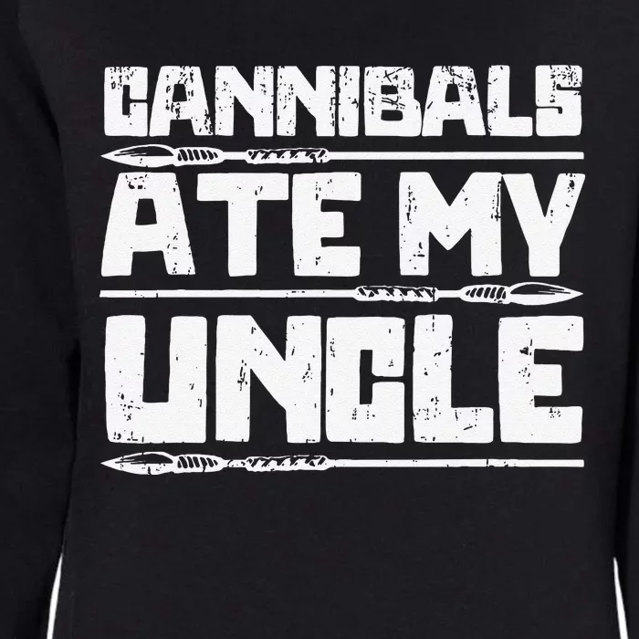 Retro Cannibals Ate My Uncle Joe Biden Satire Trump 2024 Womens California Wash Sweatshirt