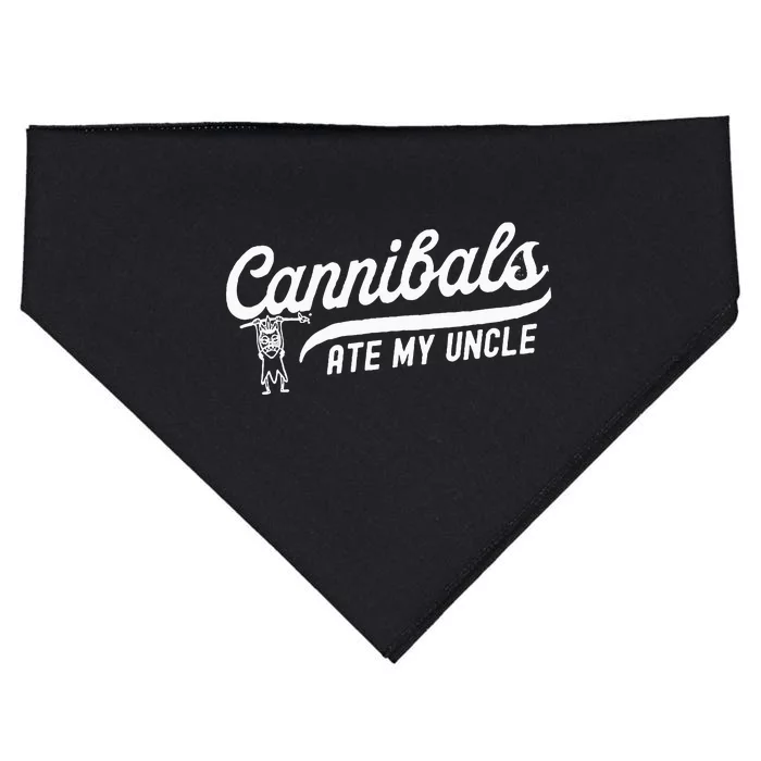 Retro Cannibals Ate My Uncle Joe BidenS USA-Made Doggie Bandana