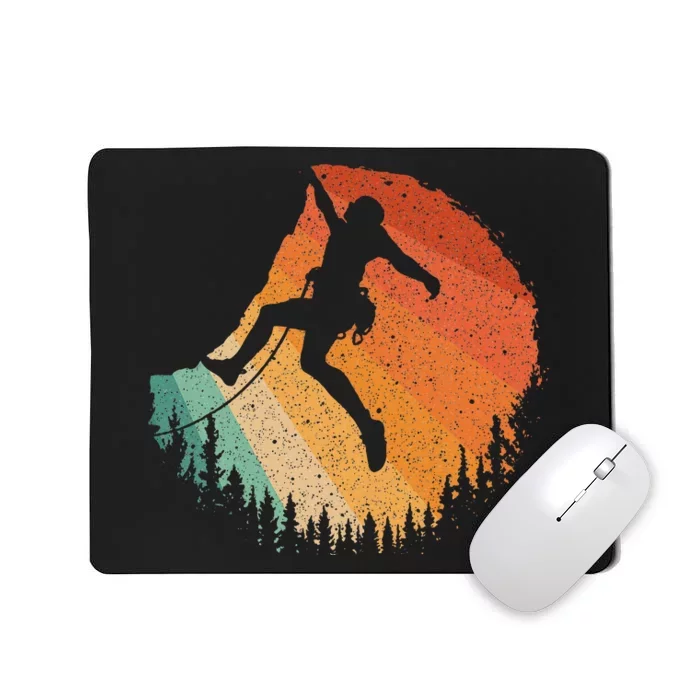 Rock Climbing Art For Women Mountain Climber Bouldering Mousepad